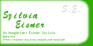 szilvia eisner business card